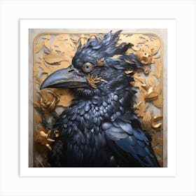 Crow Sand Art Print