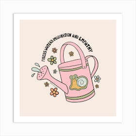 Pisces Watering Can Art Print