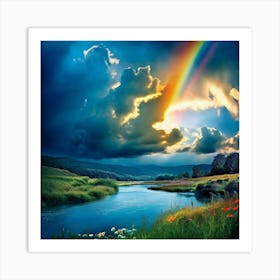 Rainbow Island Art Print