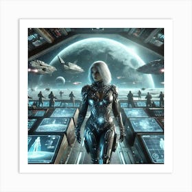 High Commander Selene Combat Leadership Art Print