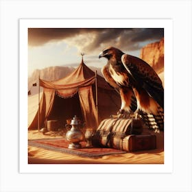 Bedouin Hawk Art Print