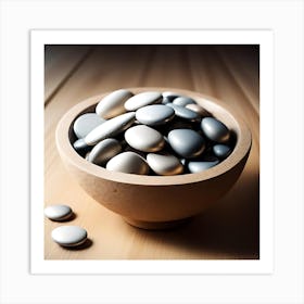 Pebbles In A Bowl 5 Art Print