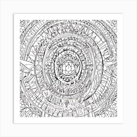 Coloring Page For Adults Art Print