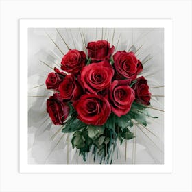 Red Roses 3 Art Print