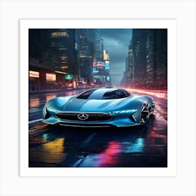 Mercedes-Benz Concept Car Art Print