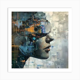 Cybernetic Woman Art Print