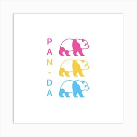 Pan Pride Panda Art Print