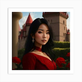 Crimson Elegance Art Print