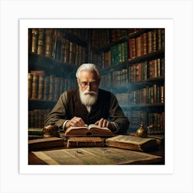 The Librarian 30 Art Print