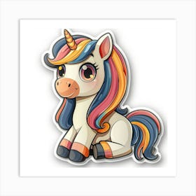 Unicorn Sticker 124 Art Print