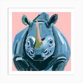 Black Rhinoceros 02 Art Print