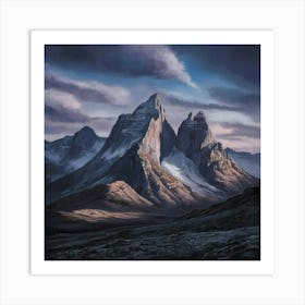 Mountain Range Art Print