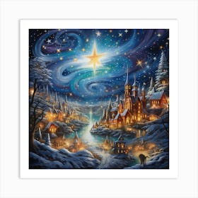 Christmas Star 2 Art Print