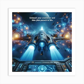 Spaceship 50 Art Print