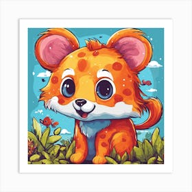 Cute Cheetah 1 Art Print