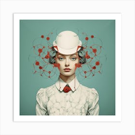 Woman In A Hat Art Print