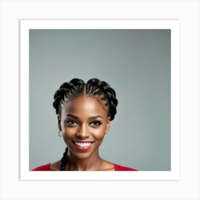 Portrait Of African American Woman Art Print