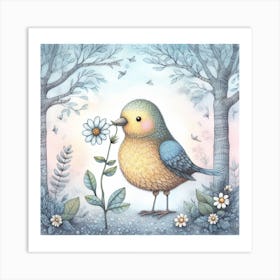 Bird In The Woods Art Print