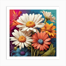 Daisies art print Art Print