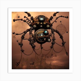 Steampunk Spider Art Print