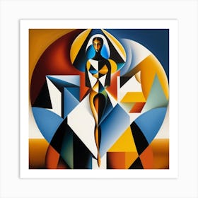 Her in abstract 8 Art Print