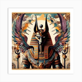 Mythological god Art Print