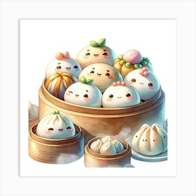 Chinese Dumplings 4 Art Print