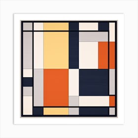 Retro Geometric Fantasia: Mid Century Revival Art Print