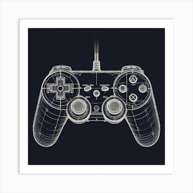 Video Game Controller 8 Art Print