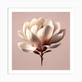 "Digital Blossom Elegance"  This digital art masterpiece showcases a magnolia in bloom, rendered with exquisite detail that bridges the gap between technology and nature. The soft, creamy petals against the minimalist background make it a versatile piece for modern interiors, perfect for digital art enthusiasts and decorators seeking a contemporary floral statement. The precision of digital brushstrokes gives this artwork a clean, crisp edge that is sure to captivate and charm.  "Digital Blossom Elegance" is more than just a visual piece; it's a fusion of art and innovation, offering a unique blend of classic beauty and modern digital artistry. Ideal for the tech-savvy art lover, this piece brings the timeless grace of nature into the digital age. Elevate your collection with this sophisticated portrayal of a magnolia, a symbol of purity and freshness, reimagined through the lens of digital creativity. Art Print