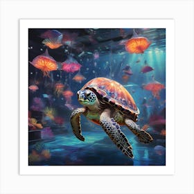 Marine animals 1 Art Print