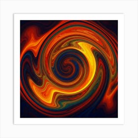 Abstract Swirl Art Print