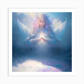 Angel blessing Art Print