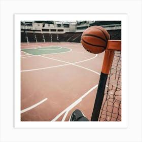 Basketball Court Stock Videos & Royalty-Free Footage Art Print