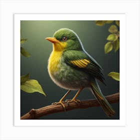 Bird On A Branch 1 Art Print