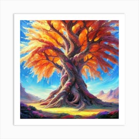 Tree Of Life oil painting abstract painting art 8 Art Print