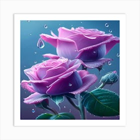 Pink Roses Art Print