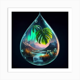 Water Drop Art Print