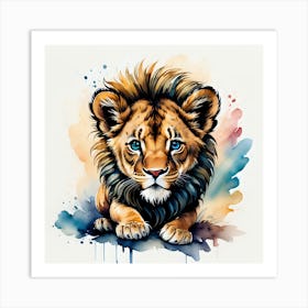 Little Lion Art Print