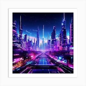 Futuristic City, 1 Art Print