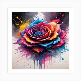 Colorful Rose 1 Art Print