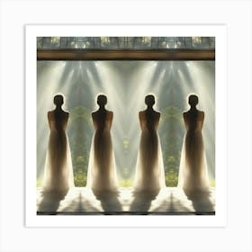 Women In Portal of The Forest Art Print