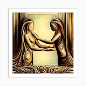 Two Women In Love Art Print