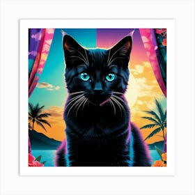 Creative Feline Cat Artwork 23 Art Print