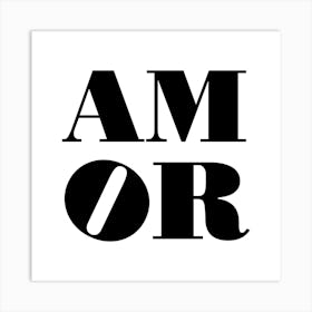 Amor Square Art Print