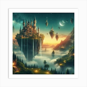 Castle In The Sky Art Print