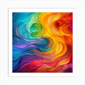 Abstract Colorful Abstract Painting 8 Art Print