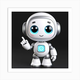 Cute Robot 1 Art Print