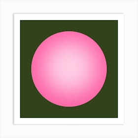 Gaussian Blur Pink Square Art Print