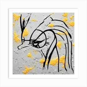 Abstract Hedgehog Art Print